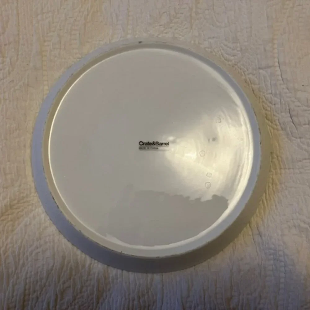 Crate & Barrel Stoneware Plate